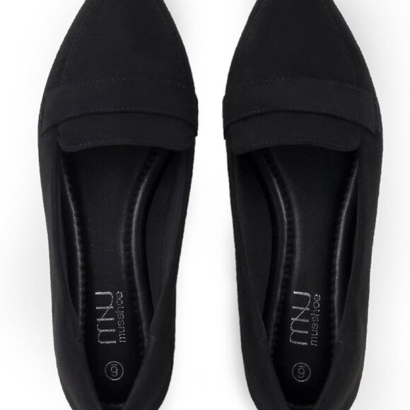 Women's Suede Flats Size 7.5 Slip-On Office Casual Elegant Loafers - Picture 2 of 6